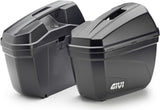 Monokey Black Side Cases - 44 Lt Technopolymer - Givi Compatible With Bmw F 650 Gs (2008-2017)
