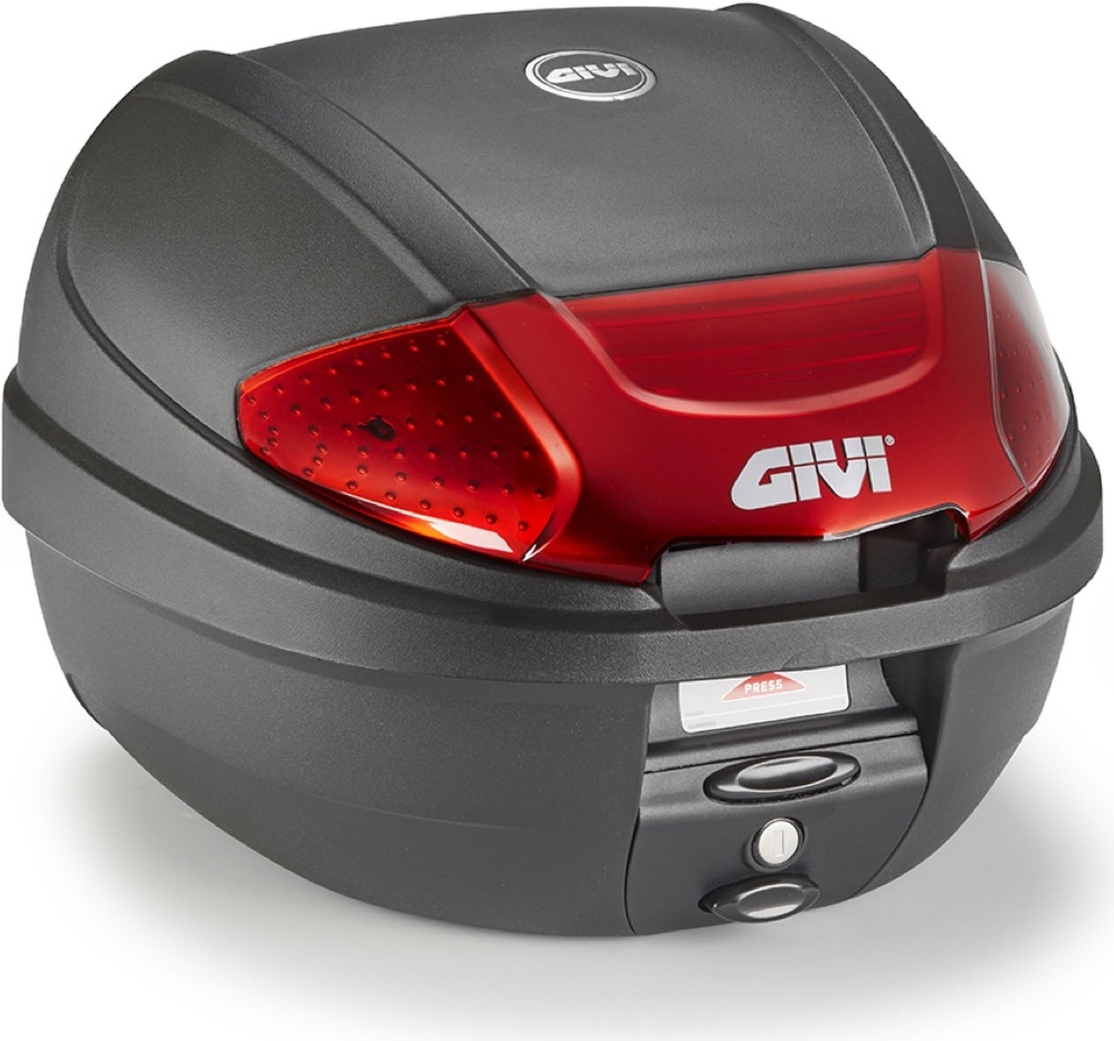 Monolock Black Top Case - 30 Lt Technopolymer - Givi Compatible With Askoll Ngs3 (2020-2024)