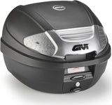 Monolock Black Tech Top Case - 30 Lt Technopolymer - Givi Compatible With Fantic Motor Caballero Scrambler 125 (2018-2023)