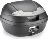 Monolock Vision Black Tech Top Case - 34 Lt Vision Technopolymer - Givi Compatible With Kymco Like 50 - 125 - 150 (2017-2024)
