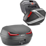 Top Case + Valises Laterales Simply Iv Argent 119 Lt Simply Iv Technopolymères - Givi Compatible Avec Honda Cbf 600 S - N (2004-2012)