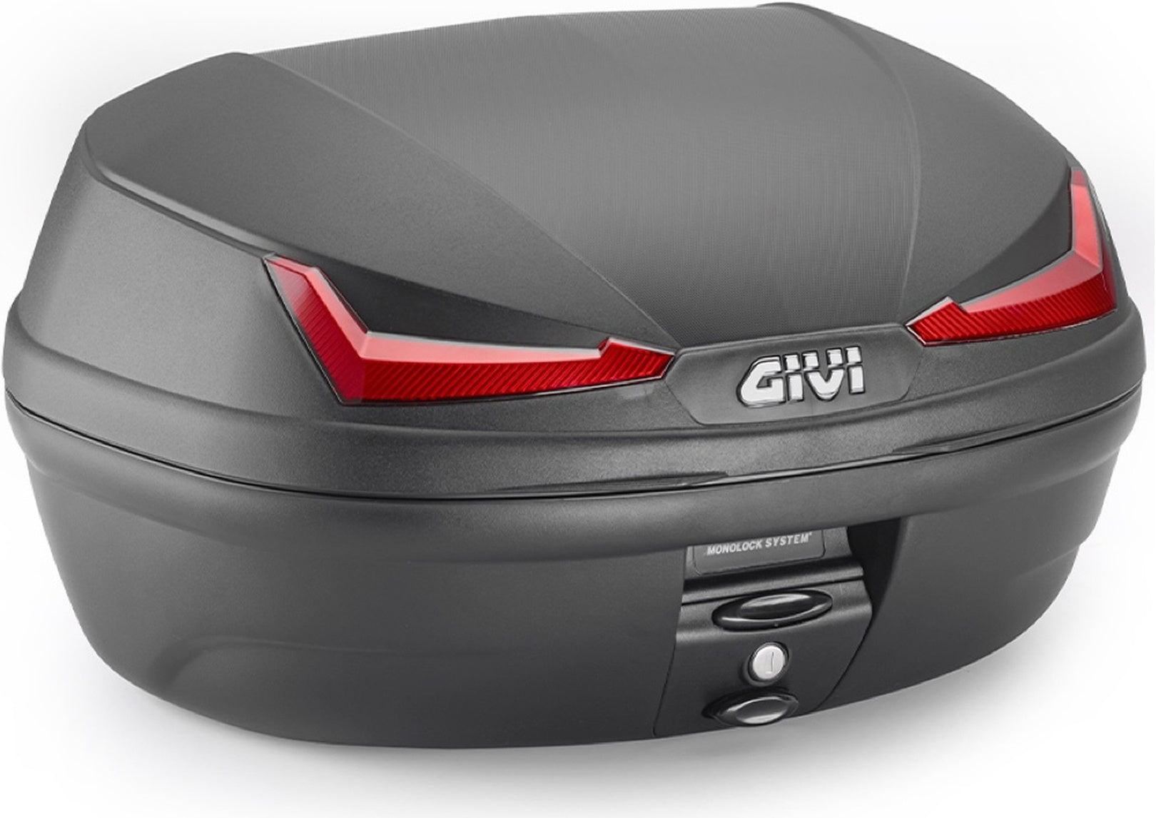 Monolock Simply Iv Black Top Case - 45 Lt Simply Iv Technopolymer - Givi Compatible With Askoll Ngs3 (2020-2024)