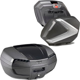 Top Case + Valises Laterales Riviera Argent Tech 120 Lt Riviera Technopolymères - Givi Compatible Avec Honda Cbf 1000 - Abs (2006-2009)