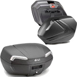 Top Case + Valises Laterales Riviera Carbon Look Tech 120 Lt Riviera Technopolymères - Givi Compatible Avec Honda Nc 750 X (2016-2020)