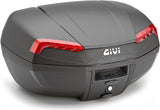 Monolock Riviera Black Top Case - 46 Lt Riviera Technopolymer - Givi Compatible With Kymco Xciting 400 I (2013-2017)