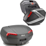 Top Case + Valises Laterales Riviera Argent 120 Lt Riviera Technopolymères - Givi Compatible Avec Honda Cbf 1000 - Abs (2006-2009)