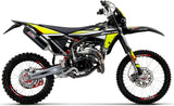 Système D'Échappement Homologué Au Niveau Sonore Sonic Aluminium Noir - Giannelli Compatible Avec Fantic Motor Xe 50 Enduro (2021)