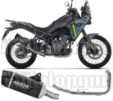Système D'Échappement Complet Sans Catalyseur Et Homologué Au Niveau Sonore Indy-Race Evo Aluminium Noir Embout Carby - Arrow Special Parts Compatible Avec Cfmoto 450 Mt (2025-2026)