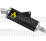 Système D'Échappement Homologué Au Niveau Sonore Indy-Race Aluminium Noir Embout Titanium - Arrow Special Parts Compatible Avec Kove Moto Rally 450 (2025)