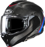 Casque Modulable Pour Moto Hjc F100 Carbon Carbon Fiber Mc21 Stan Taille 09 L