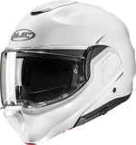 Casque Modulable Pour Moto Hjc F100 Advanced Fiberglass Composite Blanc Perlé Taille 07 S
