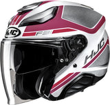 Casque Urban Pour Moto Hjc F31 Advanced Fiberglass Mc8 Ceron Taille 09 L
