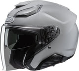 Casque Urban Pour Moto Hjc F31 Advanced Fiberglass Gris Taille 11 Xxl