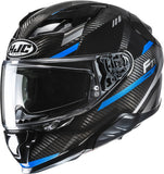 Casque Intégral Pour Moto Hjc F71 Carbon Carbon Fiber Mc2 Esira Taille 08 M