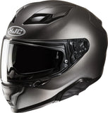 Casque Intégral Pour Moto Hjc F71 Advanced Fiberglass Titane Semi-Mat Taille 08 M