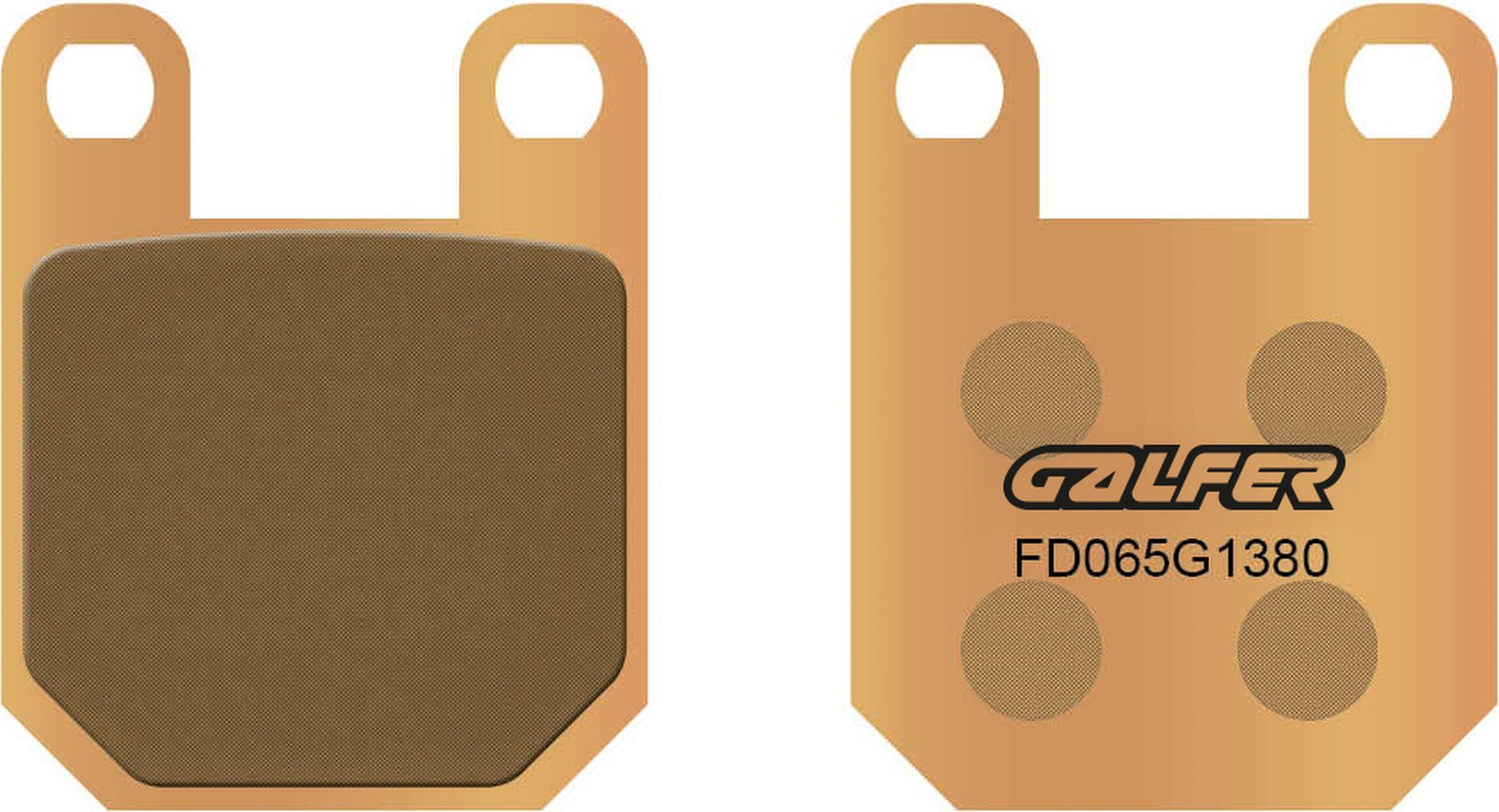Rear Sintered Scooter Brake Pads - Galfer Compatible With Blata Enduro 125 (2007)