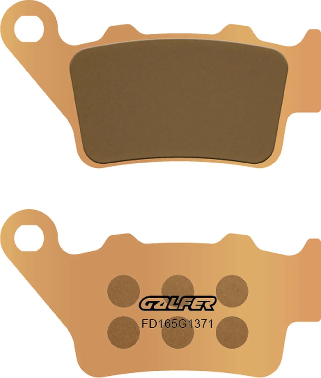 Rear Sintered Street Brake Pads - Galfer Compatible With Tm 300 Enduro 4T (2001)