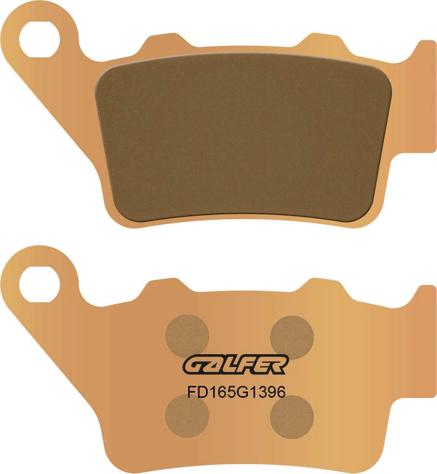 Rear Sintered Off-Road Brake Pads - Galfer Compatible With Vertemati 492 Supermotard 500 (1999)