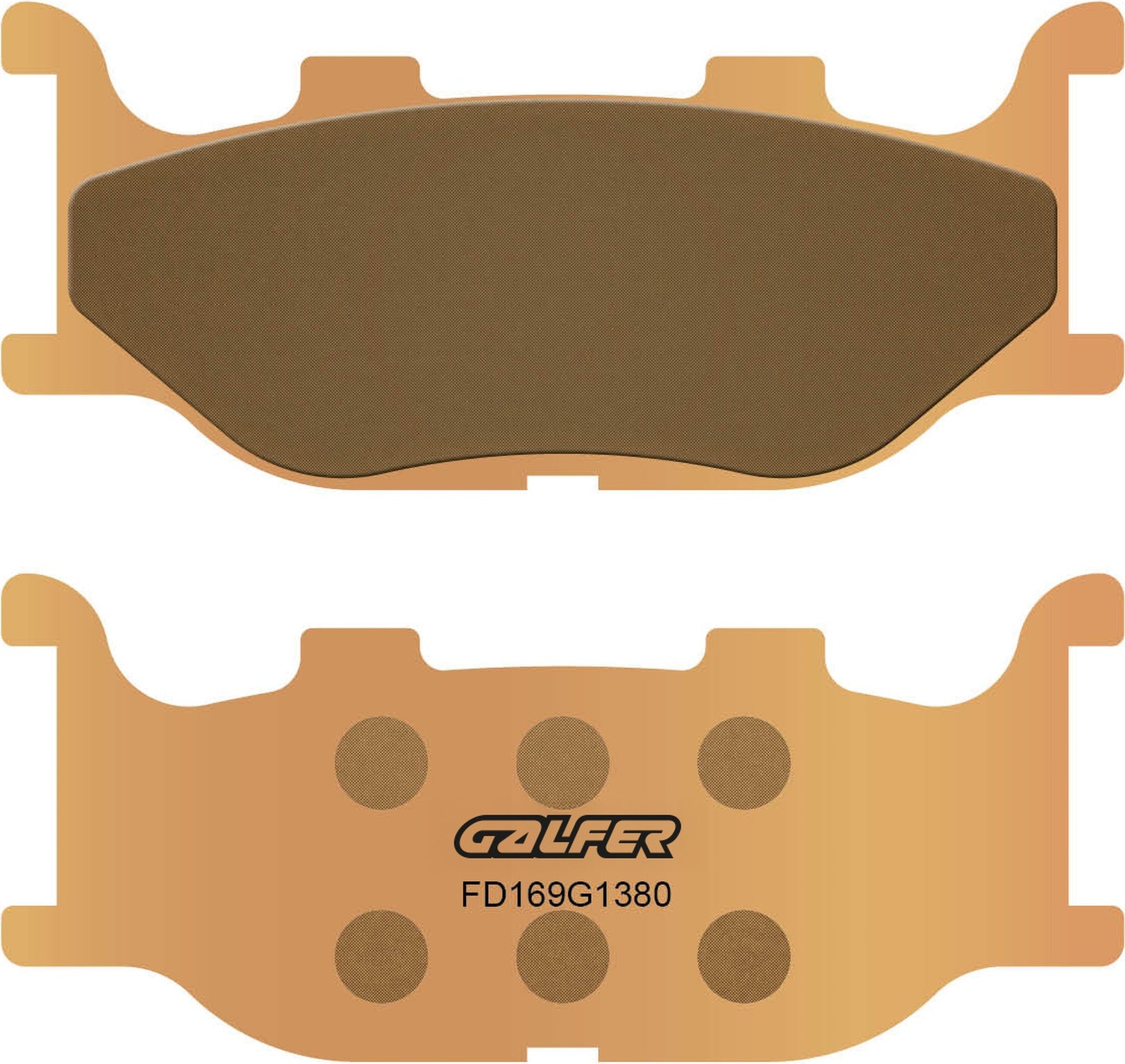 Front Sintered Scooter Brake Pads - Galfer Compatible With Alpina Renania Verona 125 (2006)