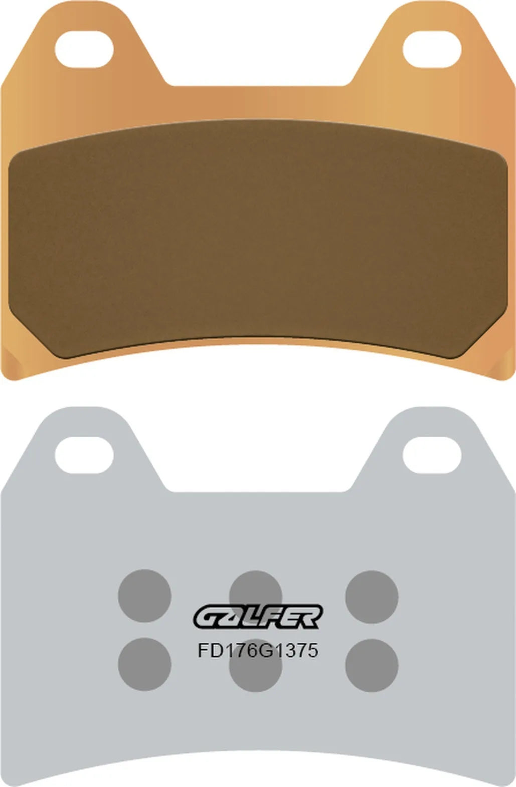 Front Sintered Sport Brake Pads - Galfer Compatible With Motus Mst 1650 (2015)