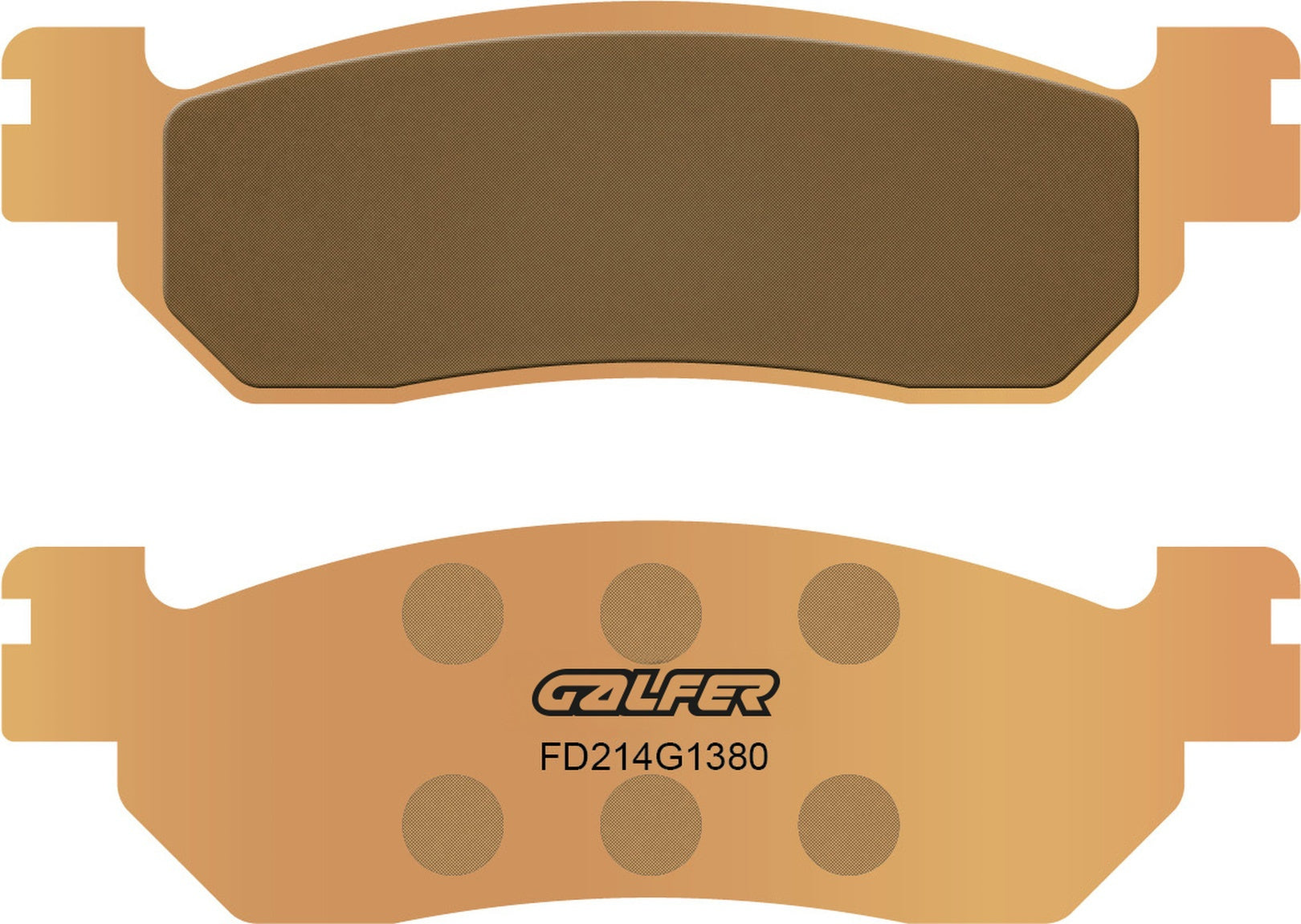 Rear Sintered Scooter Brake Pads - Galfer Compatible With Alpina Renania Verona 125 (2006)