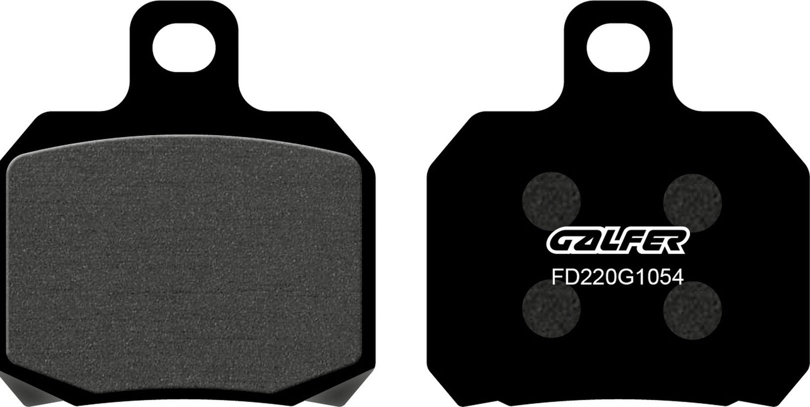 Front Semi-Metal Brake Pads - Galfer Compatible With Adiva Ad 250 (2009)