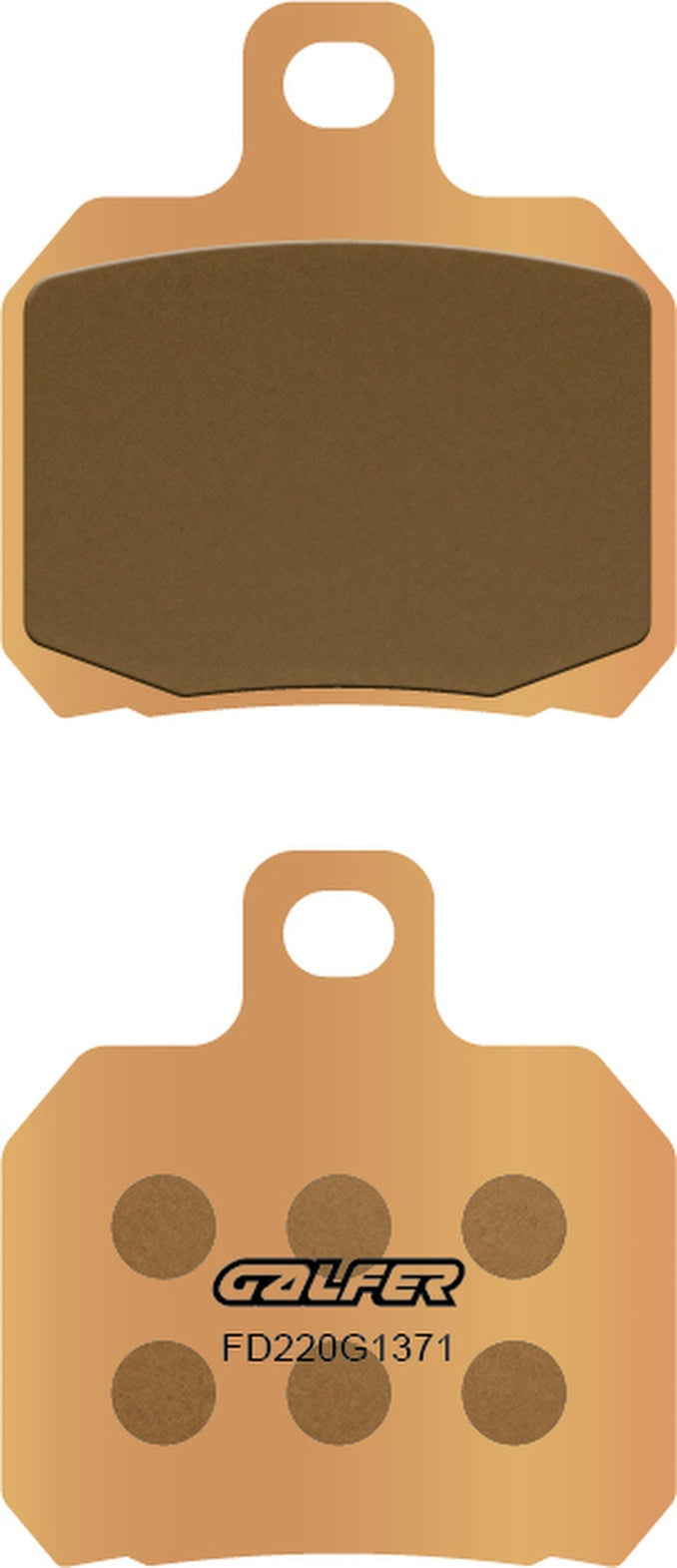 Front Sintered Street Brake Pads - Galfer Compatible With Adiva Ad 250 (2009)