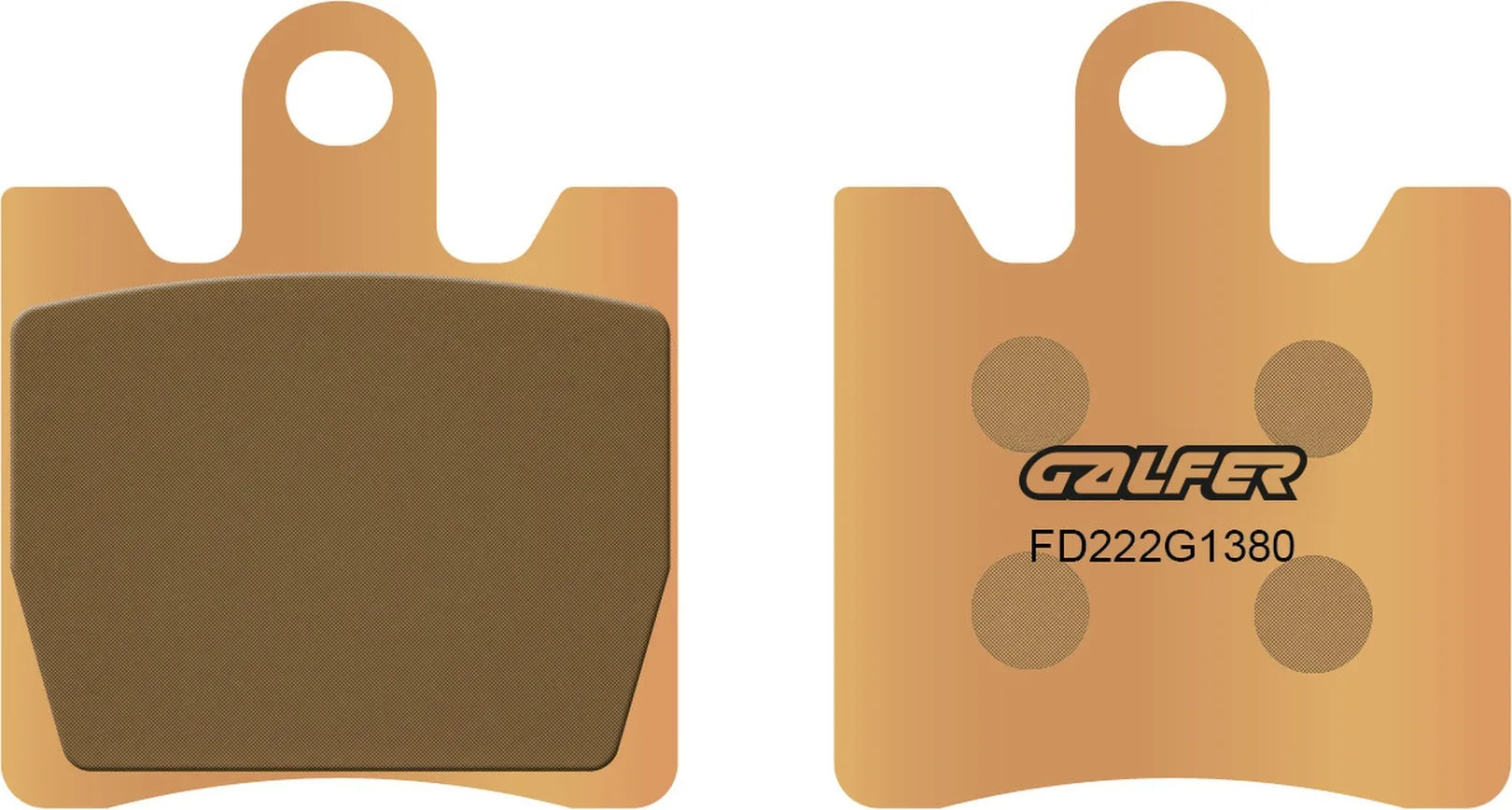 Front Sintered Scooter Brake Pads - Galfer Compatible With Suzuki An 250 Burgman (1998-2002)