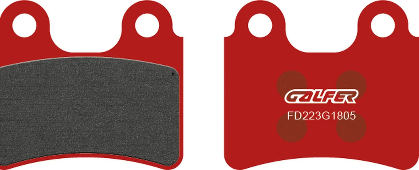 Front Semi-Metal Trial Top Brake Pads - Galfer Compatible With Ossa Tr 250 I (2015)