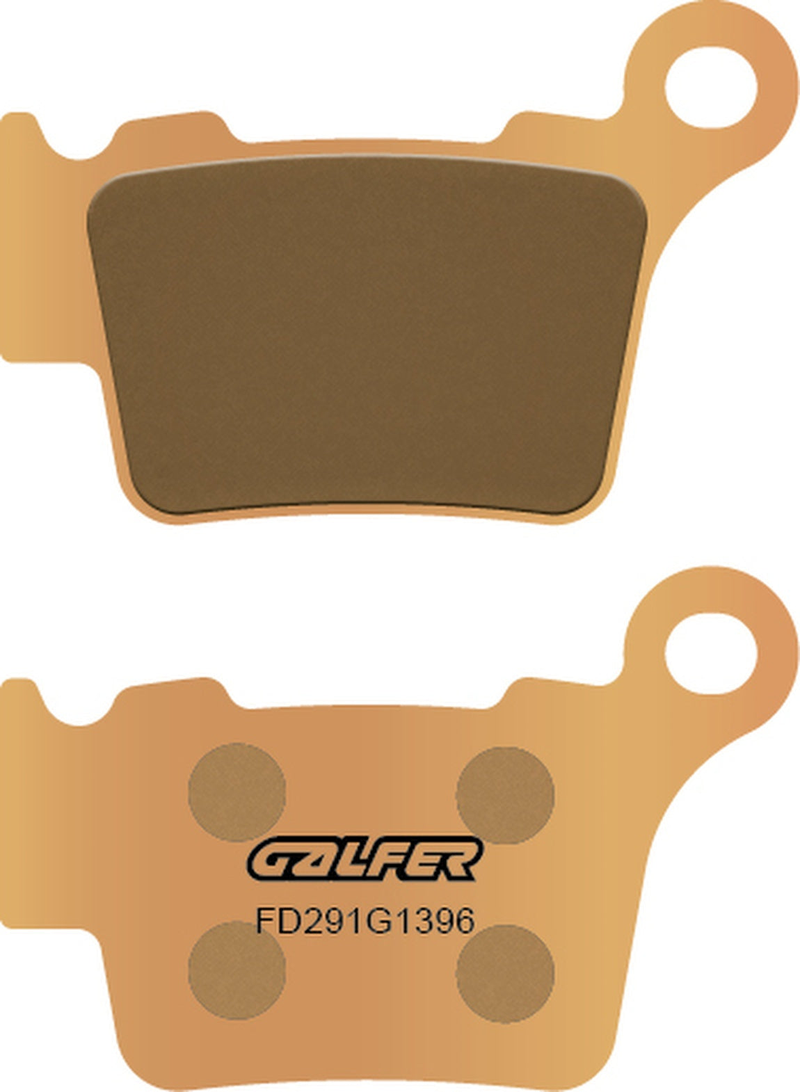 Rear Sintered Off-Road Brake Pads - Galfer Compatible With Ajp Pr 7 Adventure 650 (2020)