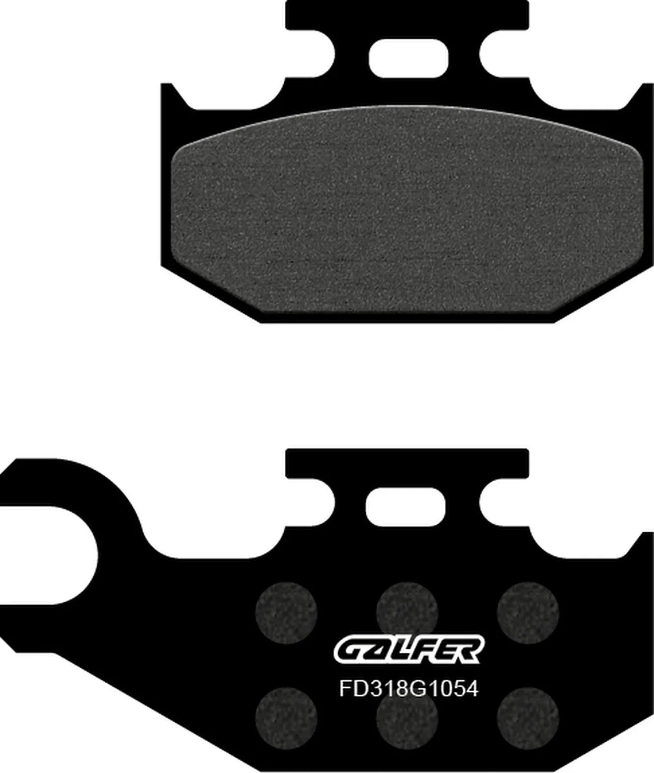Plaquettes De Frein Avant Droites Semi-Métal - Galfer Compatible Avec Bombardier Traxter Max 650 (2004)