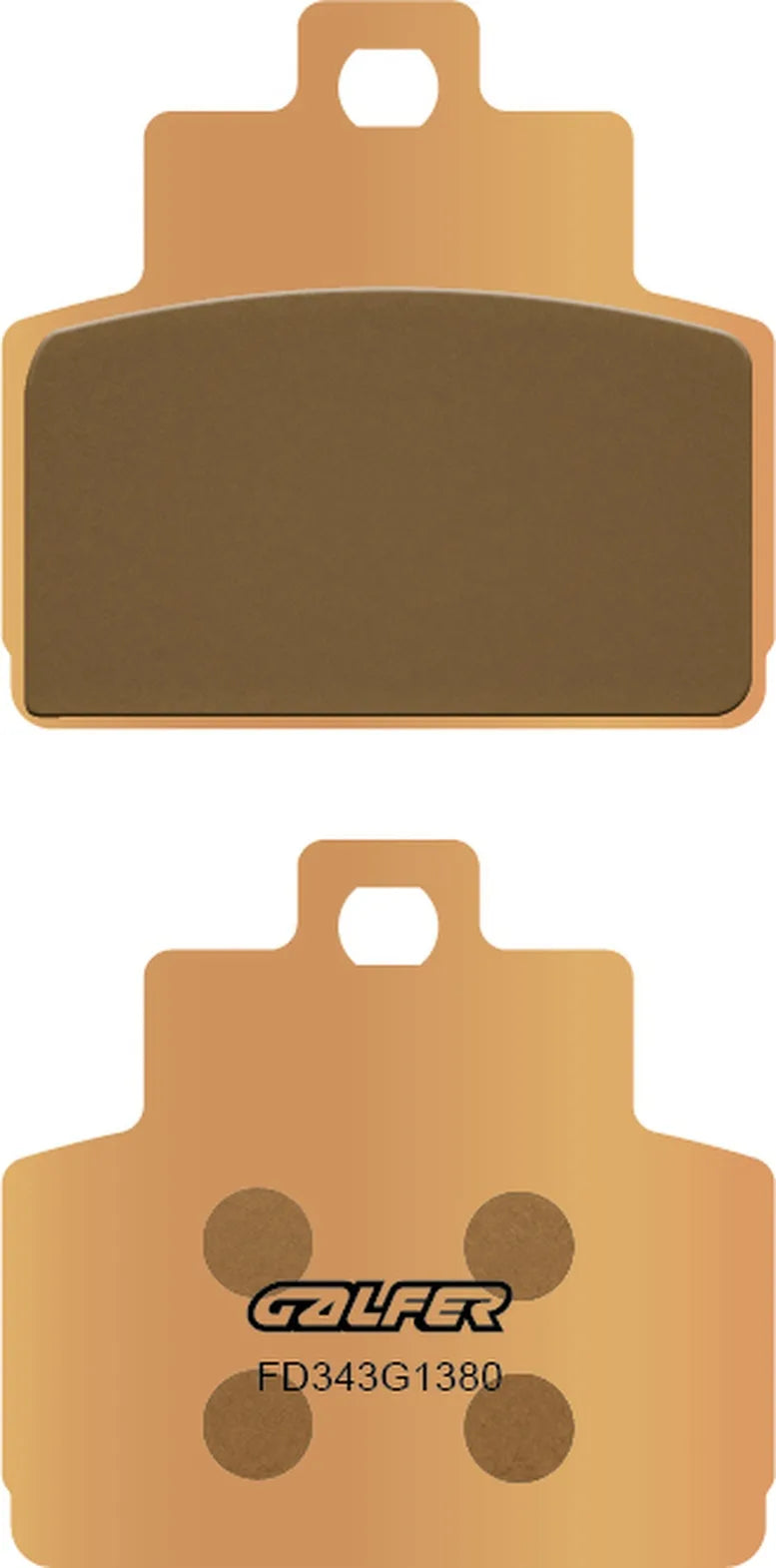 Rear Right Sintered Scooter Brake Pads - Galfer Compatible With Piaggio X10 500 (2012)