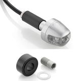 Clignotant Led Guidon + Kit D13,5-23 Rizoma Sguardo Chrome