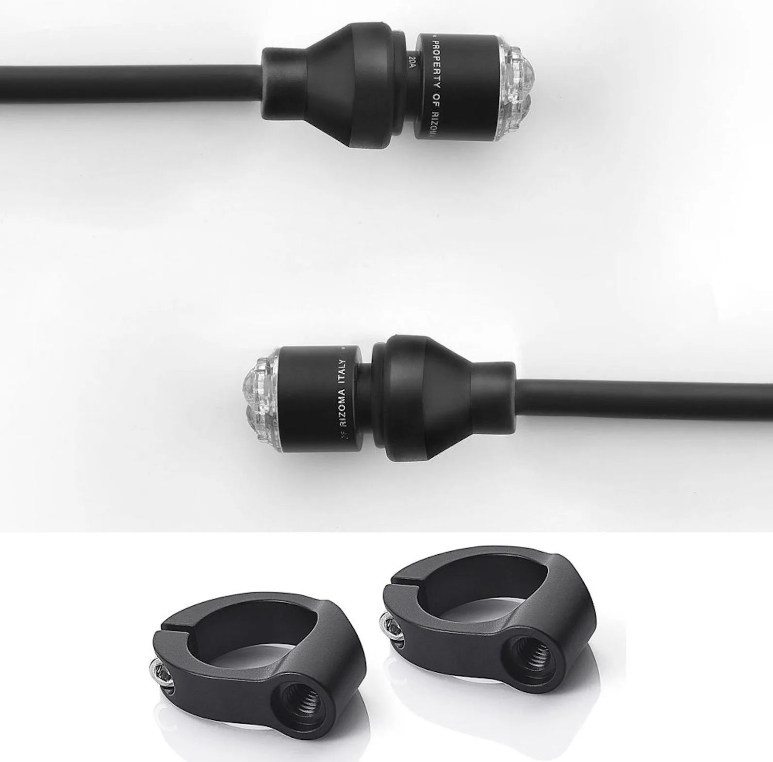 Couple Clignotant Led Avant + Kit Retroviseur Light Unit - Rizoma Compatible Avec Kawasaki Ninja 600 Zx-6R (2009-2016)