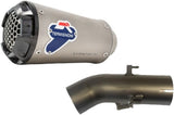 Exhaust Tip Without Sound Certification Gp2R-Rht Titanium Aluminium Cap - Termignoni Compatible With Benelli Leoncino 500 (2018-2020)