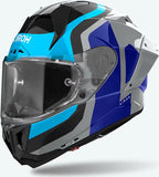 Casque Intégral Pour Moto Airoh Gp800 - Gp8C19 Hpc Carbon Bleu Rouge Gloss Competition Taille S