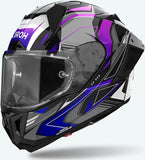 Casque Intégral Pour Moto Airoh Gp800 - Gp8Mu18 Hpc Carbon Bleu Gloss Must Taille L