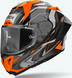 Casque Intégral Pour Moto Airoh Gp800 - Gp8Mu32 Hpc Carbon Orange Gloss Must Taille S