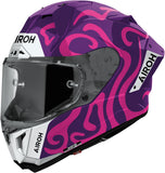 Full-Face Motorcycle Helmet Airoh Gp800 - Gp8Sw54 Hpc Carbon Gloss Purple Swain Size Xl