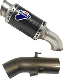 Exhaust Tip Without Sound Certification Gp Carbon - Termignoni Compatible With Benelli Leoncino 500 Trail (2018-2020)
