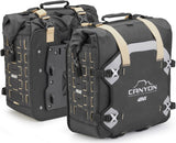 Monokey Canyon Black Side Bags - 70 Lt Canyon Nylon - Givi Compatible With Bmw R 1250 Gs (2019-2023)