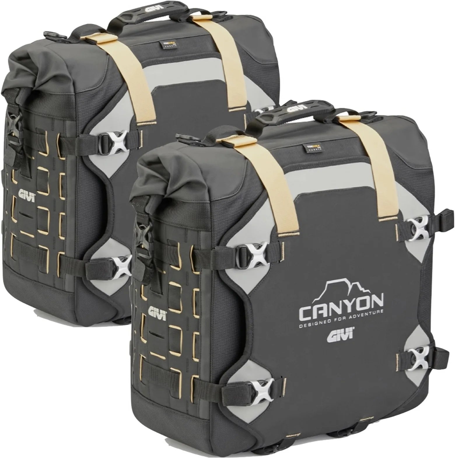 Sacoches Cavalières Monokey Cam-Side Canyon Noir 60 Lt Canyon Nylon - Givi Compatible Avec Ktm 890 Smt (2023-2024)