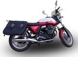 Complete Exhaust System Without Catalytic Converter And Without Sound Certification Vintacone Stainless Steel - Gpr Compatible With Moto Guzzi V7 Iii Special - Stone - Carbon (2017-2018)
