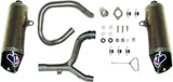 Système D'Échappement Complet Non Catalysé Et Sans Homologation Acoustique Relevance Acier Inox Carbon Cap - Termignoni Compatible Avec Honda Crf 450 R (2014)