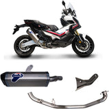 Système D'Échappement Complet Sans Catalyseur Et Homologué Au Niveau Sonore Scream Titanium Carbon Cap - Termignoni Compatible Avec Honda X-Adv 750 (2017-2022)