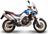 Système D'Échappement Homologué Au Niveau Sonore Relevance Titanium - Termignoni Compatible Avec Honda Crf 1000 L Africa Twin (2018-2019)