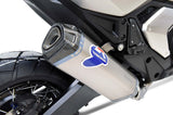 Système D'Échappement Homologué Au Niveau Sonore Scream Titanium Carbon Cap - Termignoni Compatible Avec Honda X-Adv 750 (2021-2024)