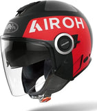 Casque Urban Pour Moto Airoh Helyos - He611 Thermoplastic Hrt Noir Mat Color Taille Xl