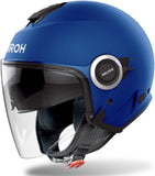 Casque Urban Pour Moto Airoh Helyos - He619 Thermoplastic Hrt Bleu Mat Color Taille L