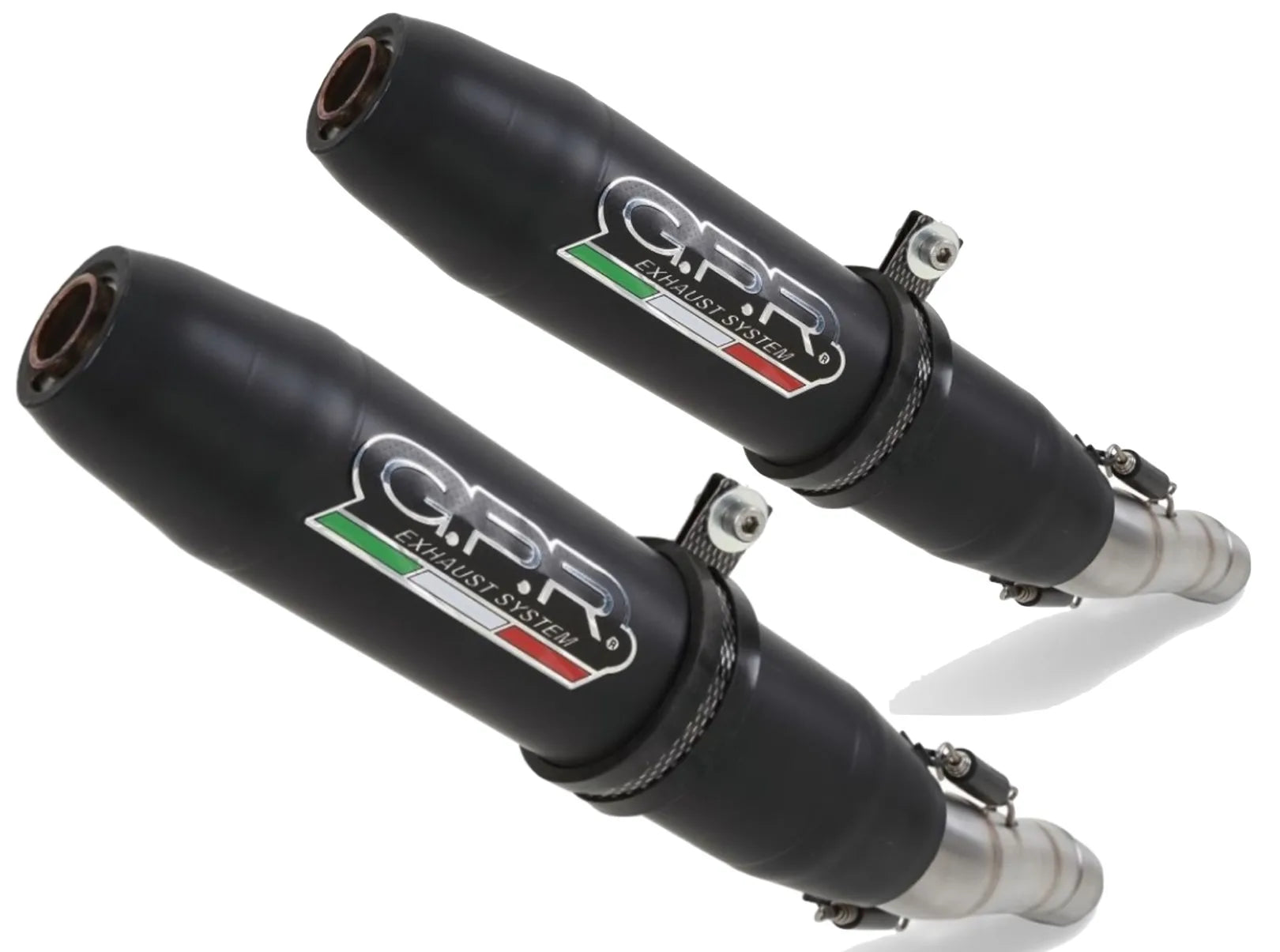 Système D'Échappement Homologué Au Niveau Sonore Deeptone Cafe Racer Acier Noir - Gpr Compatible Avec Suzuki Gn 250 (1994-1998)